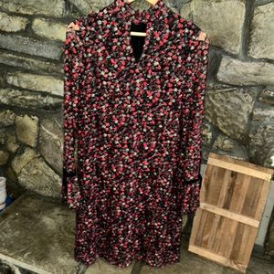 Libby Edelman floral lace dress size medium. Intricate detail